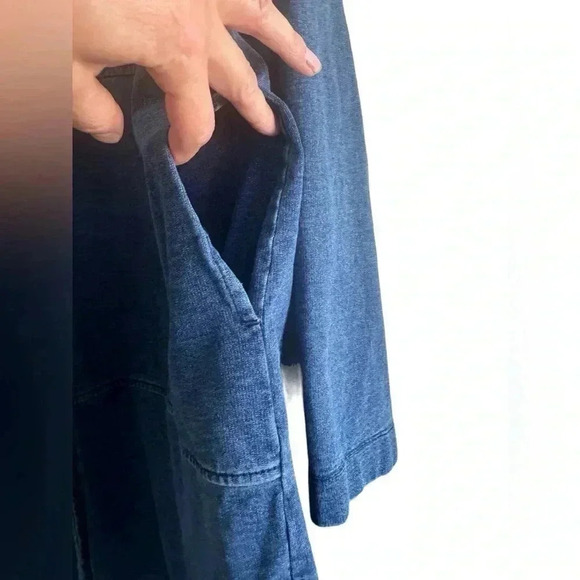 J.Jill - Pure Jill Denim Zip Up Cardigan Size L - Picture 8 of 16